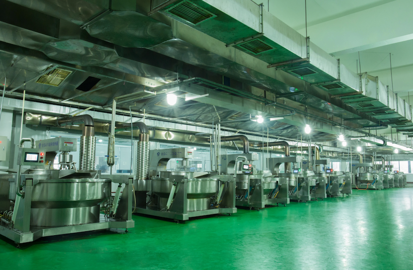 现代化的底料加工流水线